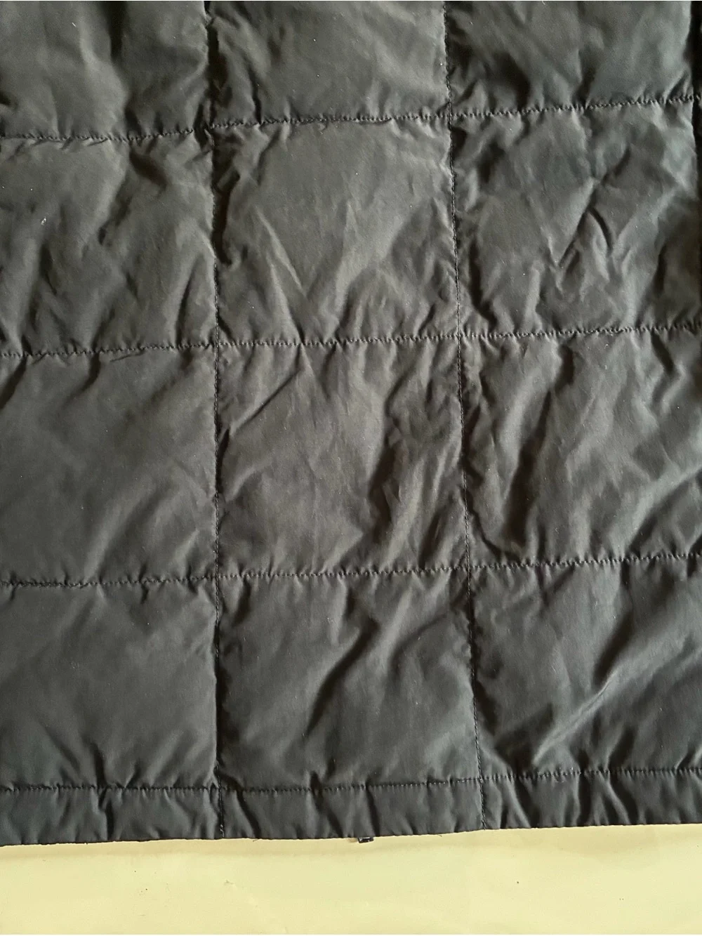J. Crew Black Quilted Zip-Front Puffer Jacket